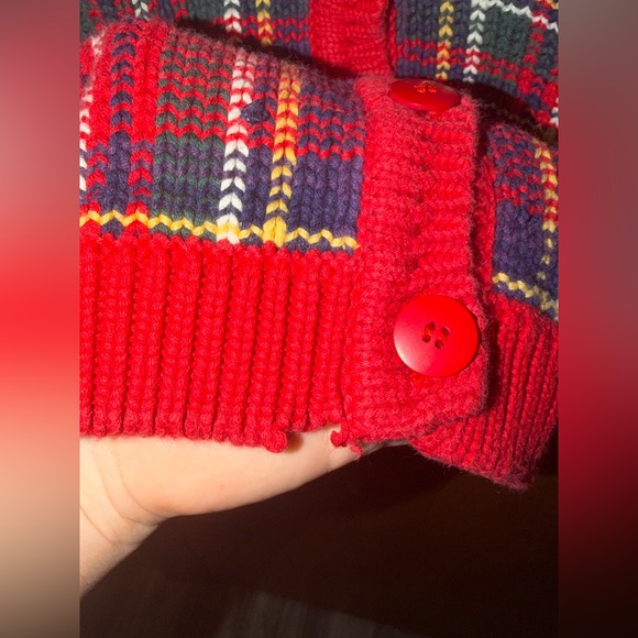 Vintage Northern Reflections Plaid Button Front Knit Sweater - Picture 4 of 8